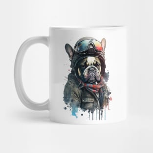 Pet Dog Portrait, Dog Owner Gift Idea, Cute French Bulldog Watercolor Dog Portrait Mug